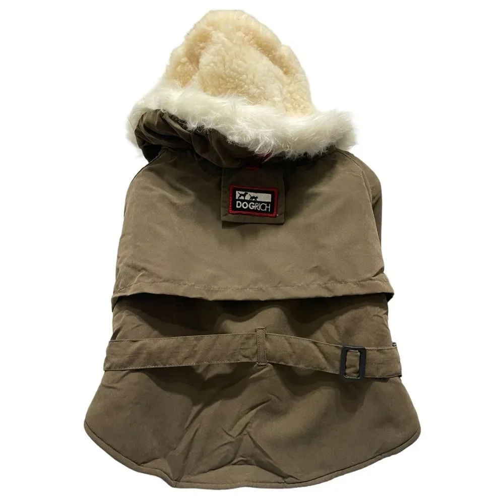 Emanuel’s Bianche DogRich Siberian Hooded Coat 18”